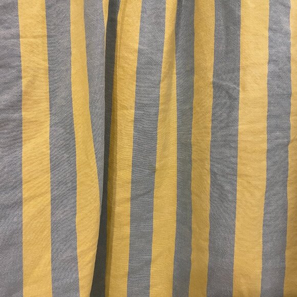 Vintage 90's 100% Cotton Cambridge Classics Yellow & Blue Striped Button Down - Picture 4 of 10